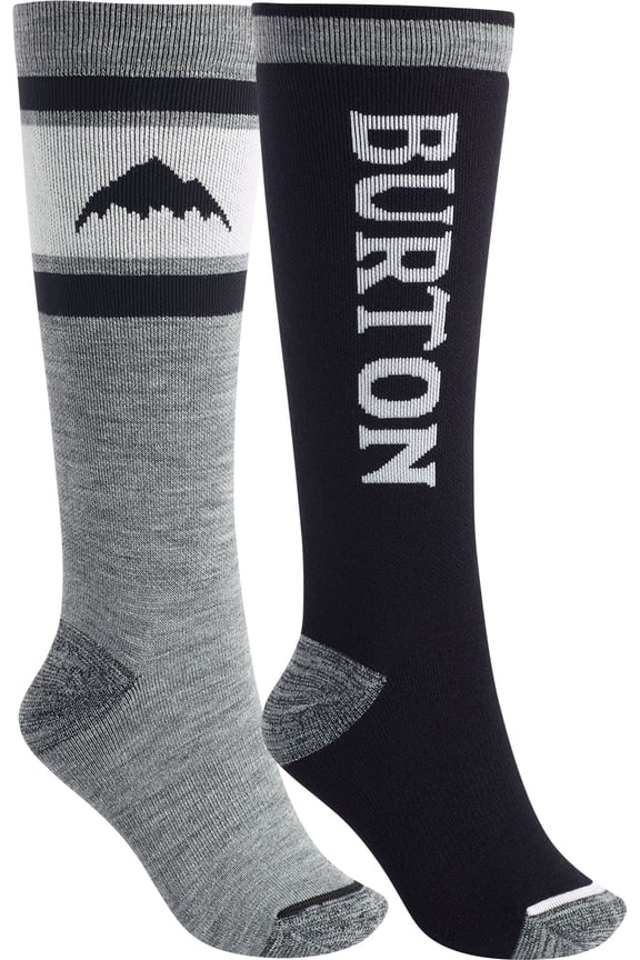 Women's Weekend Midweight Ski Socks €“ 2 Pack (BLACK 2, S/M)