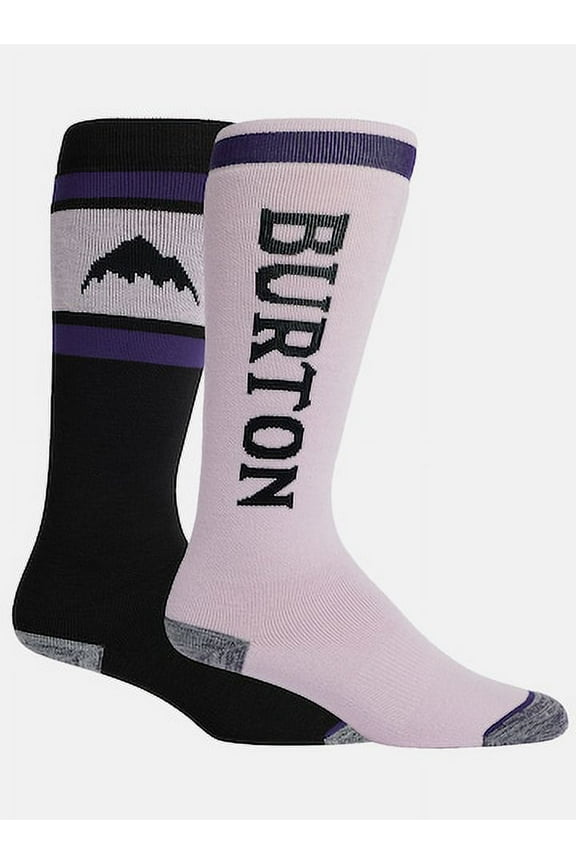 Women's Weekend Midweight Ski Socks – 2 Pack (Elderberry, S/M)