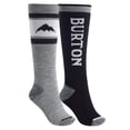 thumbnail image 1 of Burton Women's Weekend Midweight Snowboard Socks 2 Pack (True Black New, S/M (4-7)), 1 of 4