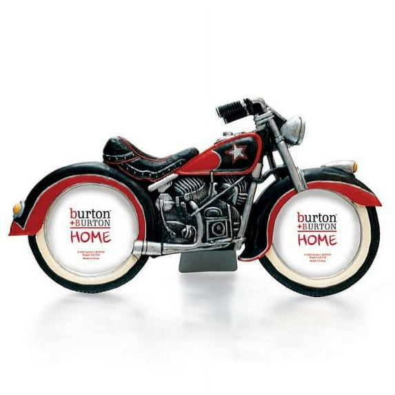Burton and Burton Motorcycle Shaped Picture Frame Decor, Multicolor (696520)