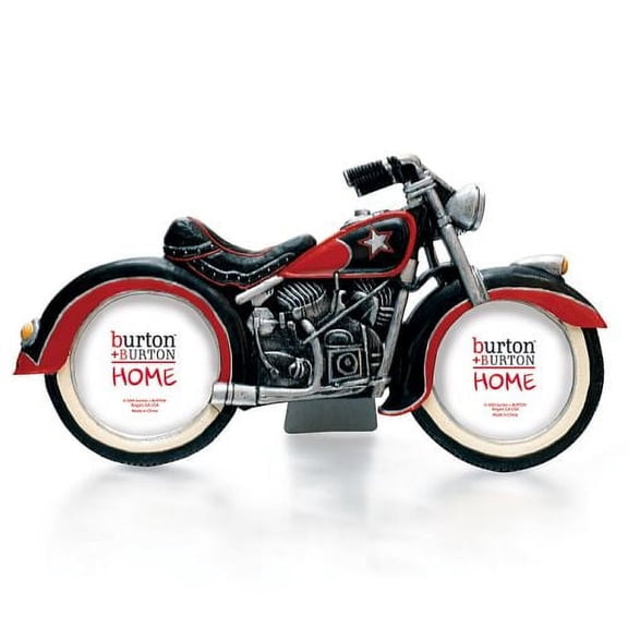 Burton and Burton Motorcycle Shaped Picture Frame Decor, Multicolor (696520)