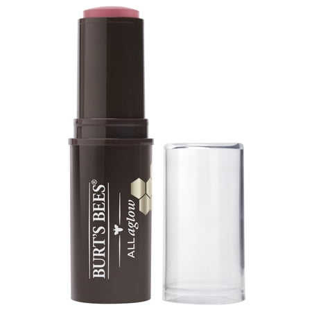 Burts Bees 100% Natural All Aglow Lip & Cheek Stick, Peony Pool, 1 Tube