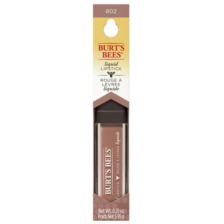 Burts Bees 100% Natural Moisturizing Liquid Lipstick, Tidal Taupe 1 Tube