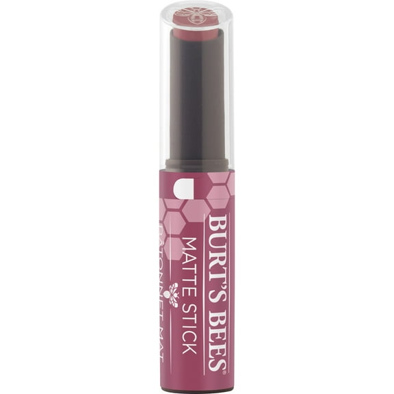 Burts Bees 100% Natural Origin Matte Stick  Rush of Raspberry, 1 Tube
