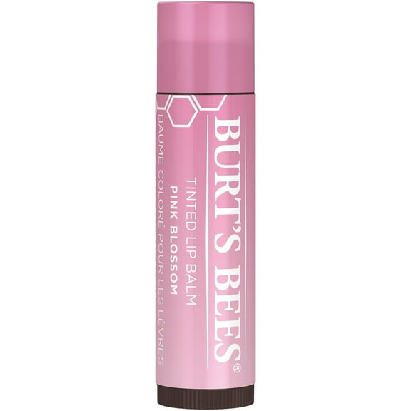 Burts Bees Tinted Lip Balm, Pink Blossom, 0.15 Oz