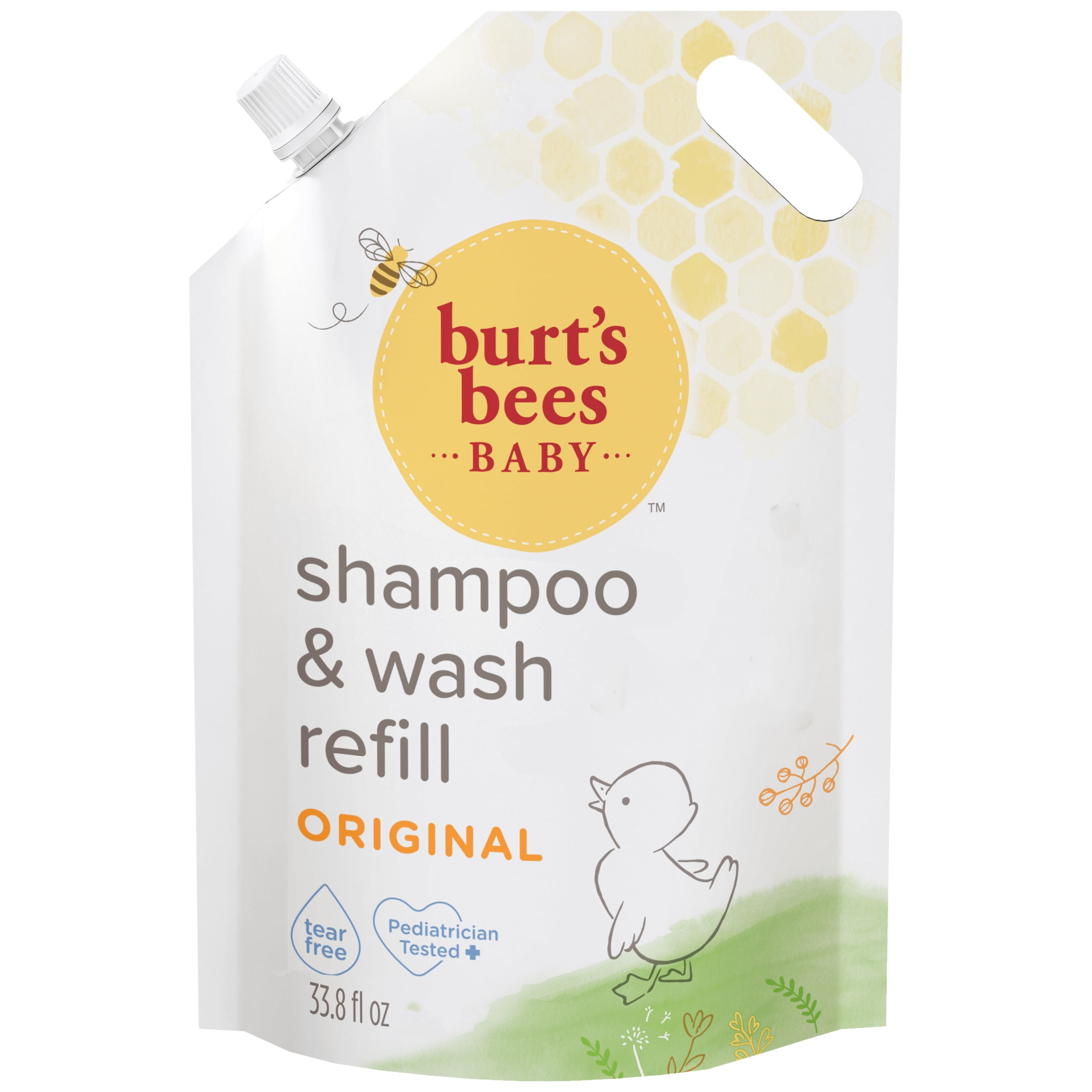 Burts Bees Baby Shampoo and Baby Wash Refill -33.8 Fl Oz