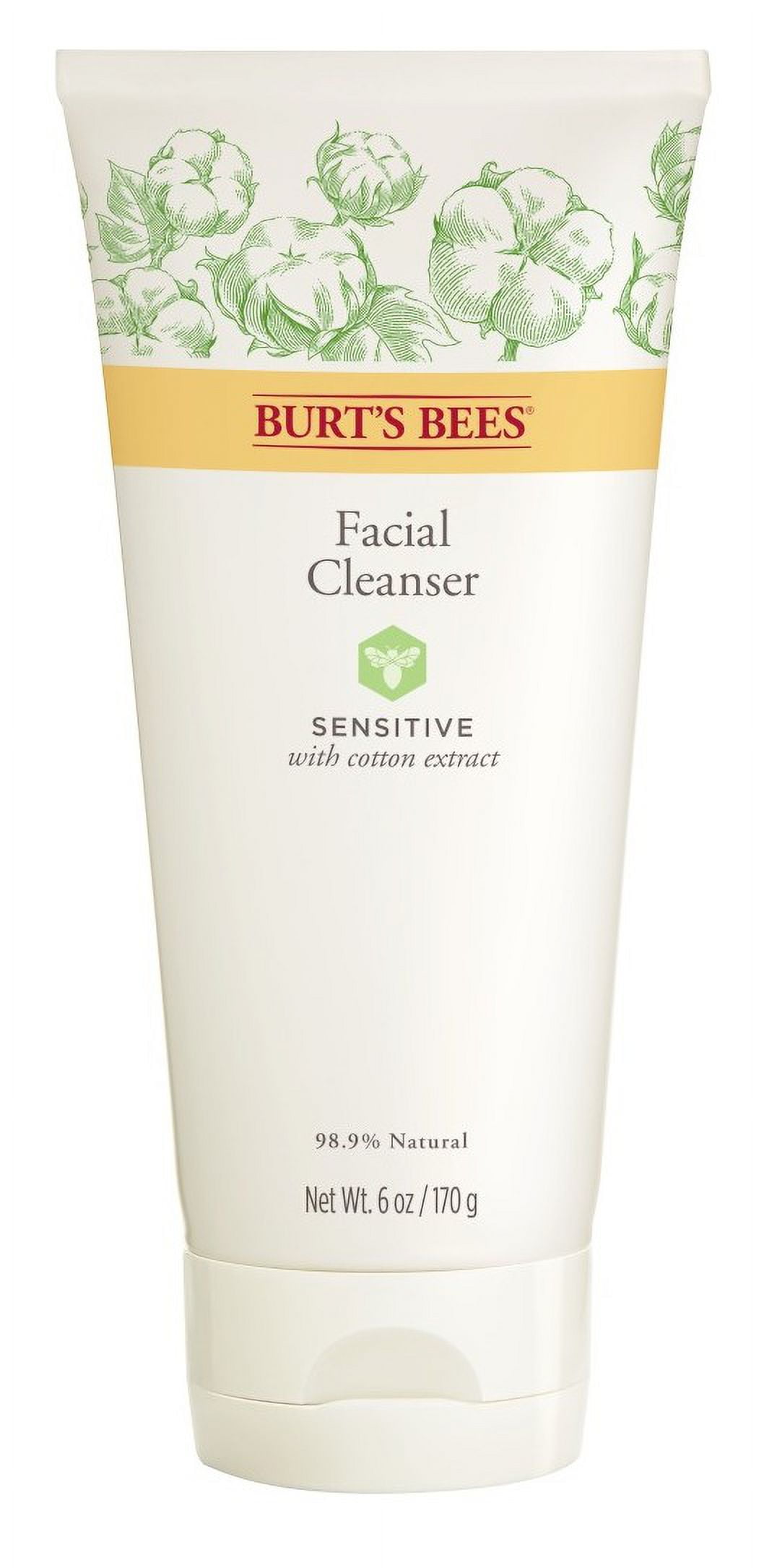 Burts Bees Facial Cleanser 6oz Sensitive (Pack of 3)