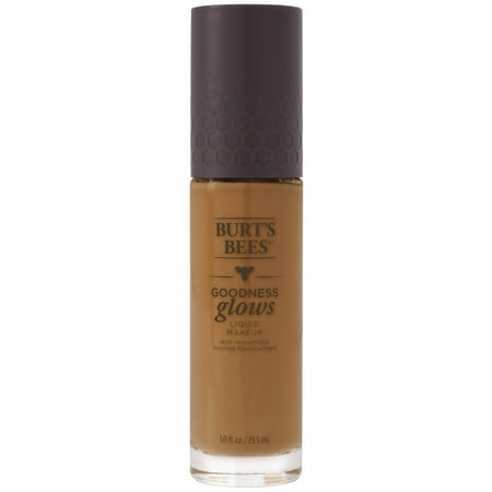 Burts Bees Goodness Glows Liquid Foundation, Rich Brown - 1.0 Ounce