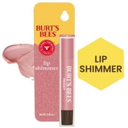 Burts Bees Lip Shimmer Tinted Lip Balm, Peony, 1 Tube, 0.09 oz.