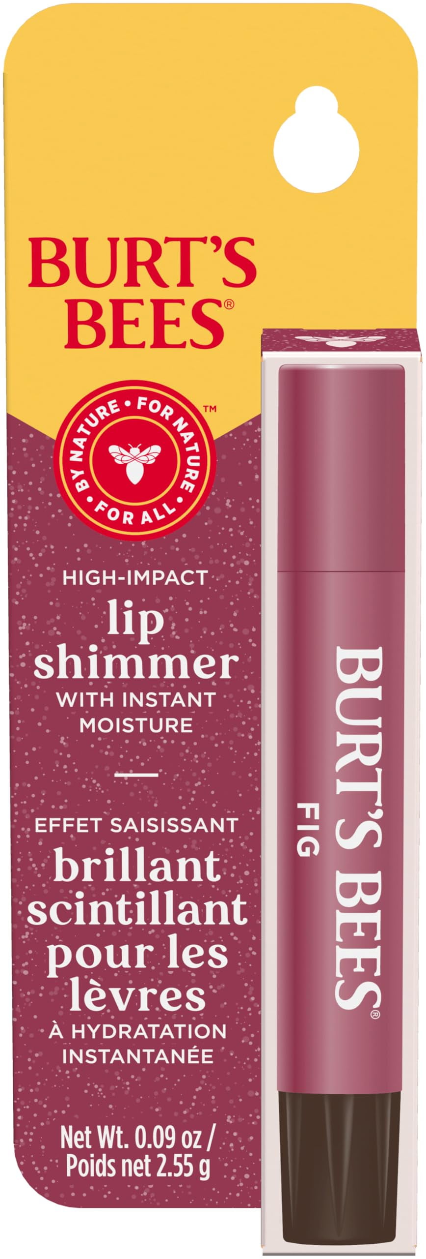 Burts Bees Shimmer Lip Tint, Tinted Lip Balm Stick, Moisturizing For