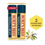 Burts Bees Vanilla Bean Lip Balm, 2-Pack, 0.15 oz.