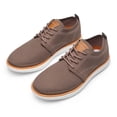 thumbnail image 1 of Burudani Men's Mesh Lace up Sneakers Oxfords lightweight breathable casual work Shoes GRAND-01 LIGHT/BROWN Size 8, 1 of 4
