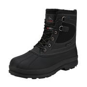 NORTIV 8 Mens Snow Boots Insulated Waterproof Rugged Duty Outdoor Winter Boots