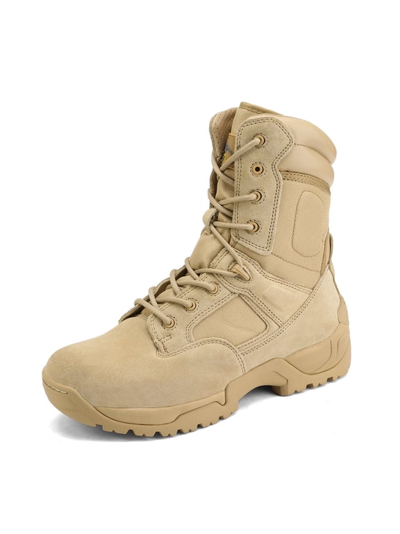 NORTIV 8 Mens Desert Military Combat Tactical Work Boots Hiking Motorcycle Boots