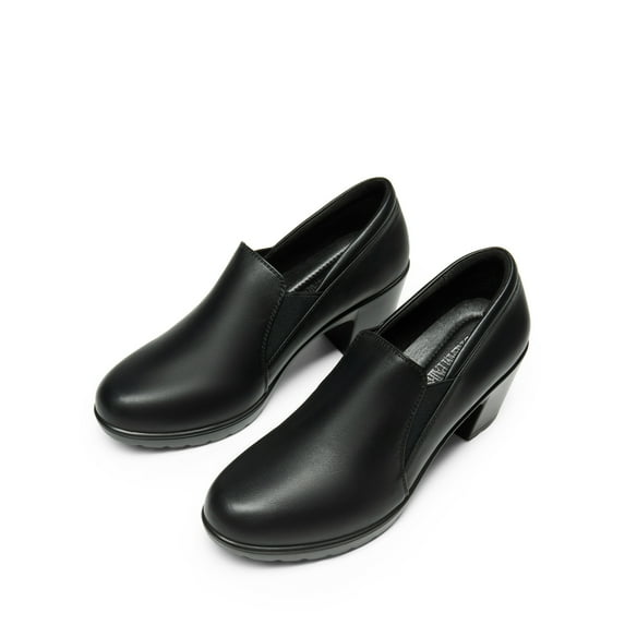 Burudani Women's Chunky Low Block Heel Pumps Comfort Oxfords Shoes DPU214