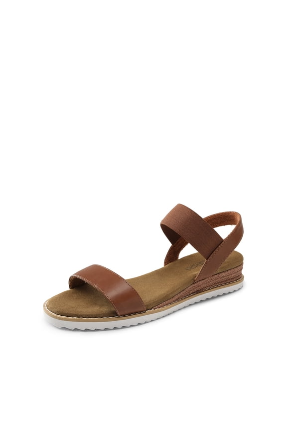 Burudani Women's Comfort Ankle Strap Shoes Espadrilles Wedge Sandals