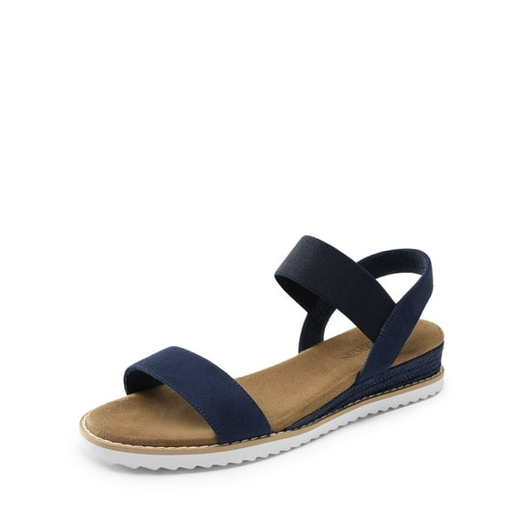 Burudani Women's Comfort Ankle Strap Shoes Espadrilles Wedge Sandals