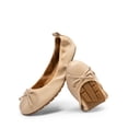 thumbnail image 1 of DREAM PAIRS Women’s Flats Scrunch Foldable Ballet Flats Bowknot Round Toe Light Weight Slip-On Dress Shoes, 1 of 9