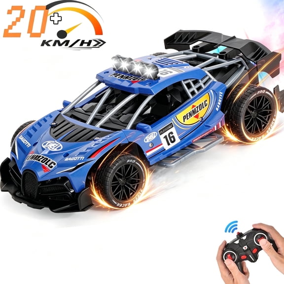 Burufy Remote Control Car, 1:16 High Speed RC Cars, 20+ km/h Toy for Boys & Girls Gifts for Kids