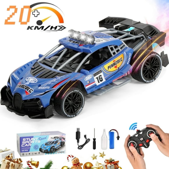 Burufy Remote Control Car Toys for Boys, 2.4GHz 1:16 RC Car Vehicle, 20KM/H 4WD High Speed Racing Sport Car Gift for Boys Kids Adults