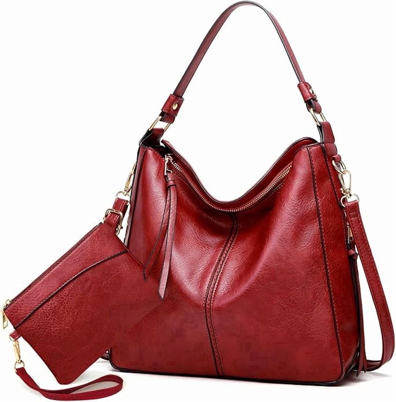 Gmdisc Hobo Bag for Women Crossbody Purse and Handbags Ladies Chic Shoulder Bags, Red