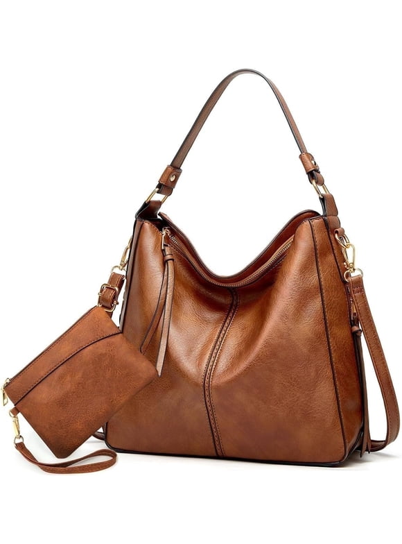 Burufy Hobo Bag for Women Crossbody Purse and Handbags Ladies Chic Shoulder Bags, Brown