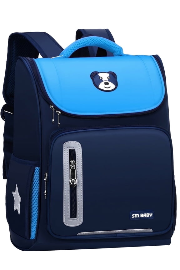 School Backpack Boys School Bag, Lightweight Kids Backpack Durable Fashion Bookbag, Blue