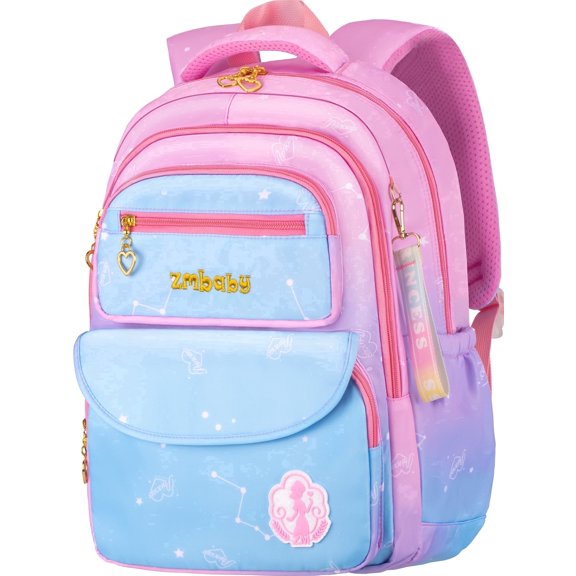 Gmdisc School Backpack for Girls, 30L Fashion School Bag for Kids Teens, Water Resistant Lightweight Casual Bookbag