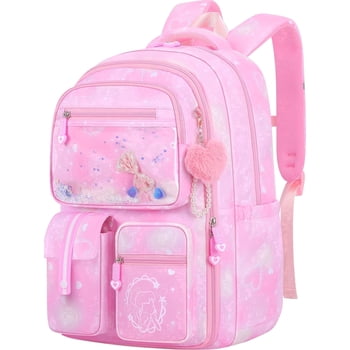 Gmdisc School Backpacks for Girls, Kids Fashion School Bookbag Girls School Bags Gifts-Pink