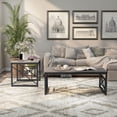 thumbnail image 1 of Burul Metal 2-Piece Coffee Table Set, Gray and Black, 1 of 12