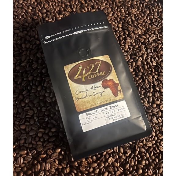 Burundi Dark Roast Whole Bean Coffee Bold, Smooth & Chocolatey Whole Bean Roasted (12 oz)