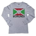 thumbnail image 1 of Burundi Flag - Special Vintage Edition Girl's Long Sleeve Grey T-Shirt, 1 of 2