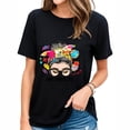 thumbnail image 1 of Bus Aide Life Messy Bun Women Back To School Gifts T-Shirt Black, 1 of 5