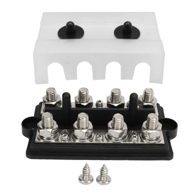 Bus Bar Marine RV Battery Terminal Power Distribution Block 2 Row M8