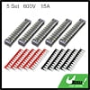 Bus Bar Power Distribution Block 12 Positions Terminal Bus Bar 5 Set 600V 15A Kit