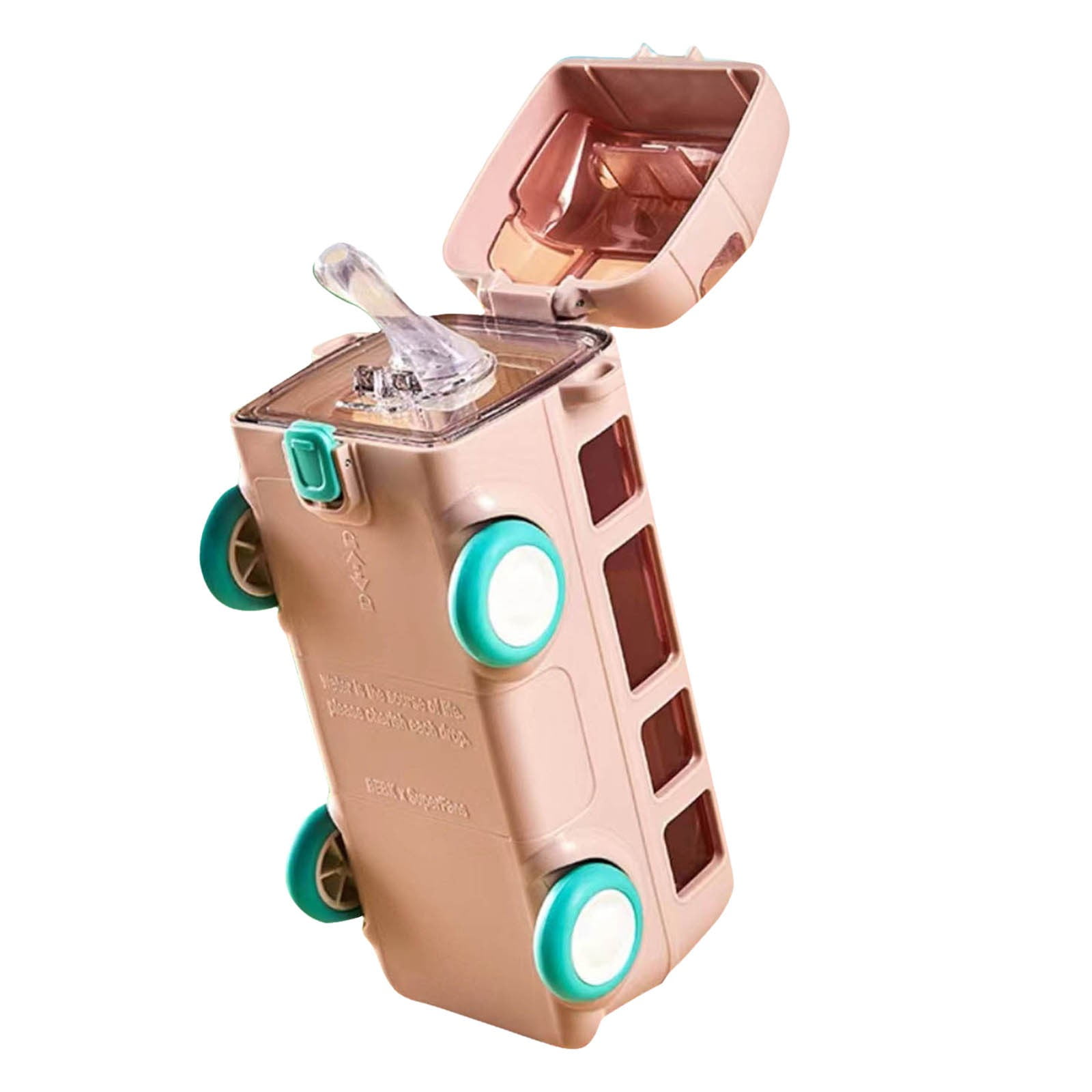 Bus Car Water Cup Children's Water Cup Portable Summer High Value Straw