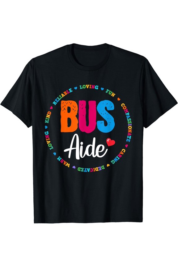 Bus Driver Aide Matching Group Squad Back to School T-Shirt