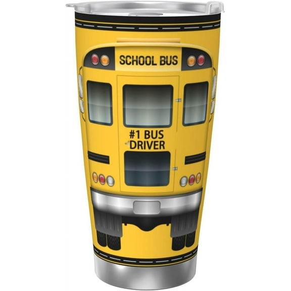 Bus Driver Appreciation Gifts, 20oz Stainless Steel Travel Tumbler Coffee Mug