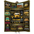 thumbnail image 1 of Bus Driver Appreciation Gifts, Bus Driver Gifts Blanket, Christmas Birthday Gifts For Bus Driver, School Bus Driver Gifts, Back To School Gifts Throw Blanket (Bus Driver Gifts Blanket, 60" x 50"), 1 of 5
