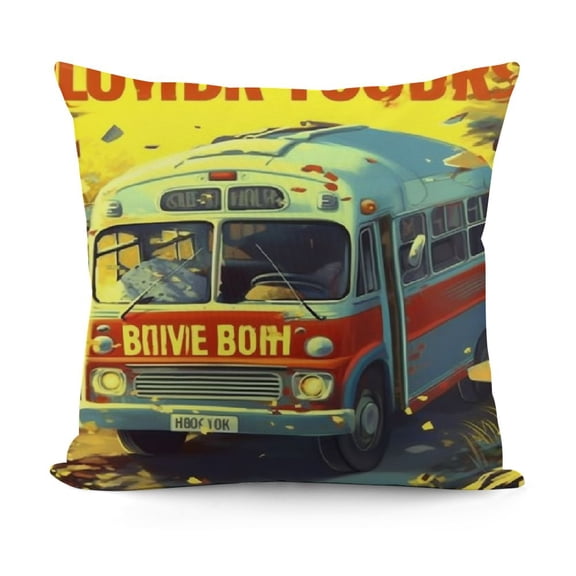 Bus Driver Appreciation Gifts, Bus Driver Gifts, School Bus Driver Gifts for Men Women, Gift for Bus Driver, Back to School Gifts for School Bus Driver, Bus Driver Ornament Pillow Covers
