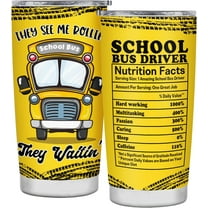 Bus Driver Appreciation Gifts for Men Women School Bus Driver Gifts Back to School Gifts for Kids Gifts for Retired Bus Driver School Bus Driver Tumbler Mug Insulated Cup Stainless Steel with Lid 20OZ