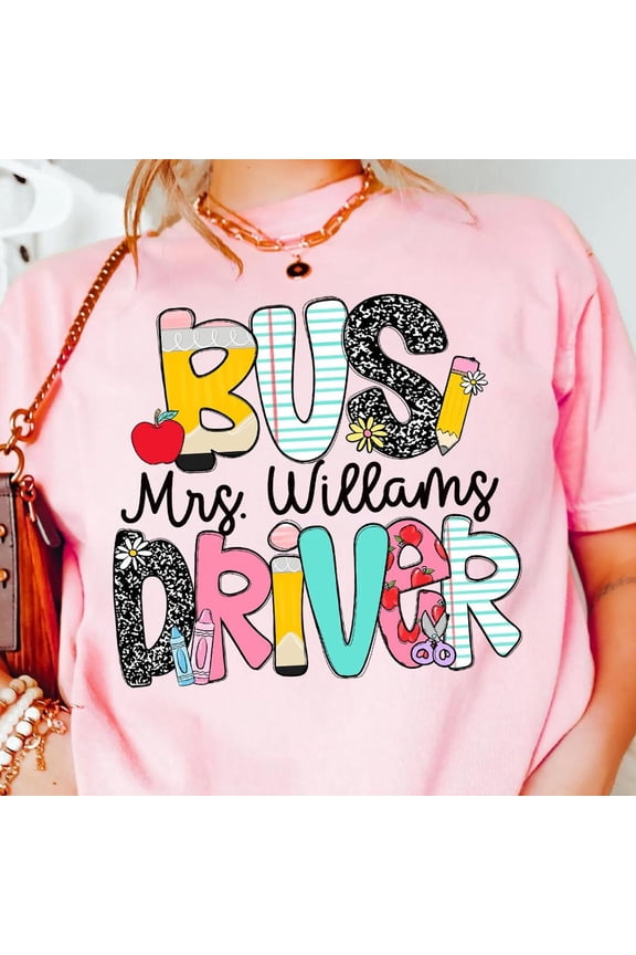 Bus Driver Appreciation School Women Staff T-Shirt