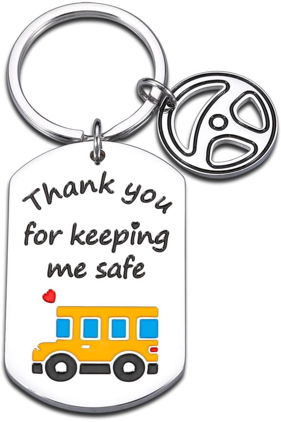 Bus Driver Christmas Gifts Bus Driver Appreciation Gifts Bulk School Bus Driver Appreciation Gifts for Men Women for Bus Driver Keychains for Bus Driver Day Gifts End of Year Gifts for Bus Driver