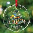 thumbnail image 1 of Bus Driver Design Glass Christmas Ornament for Tree, Commemorative 2025, Holiday Festival Ornament, Romantic Valentine Decor, Mother’s Day Ornament, Cozy Christmas Decoration for H, 1 of 7