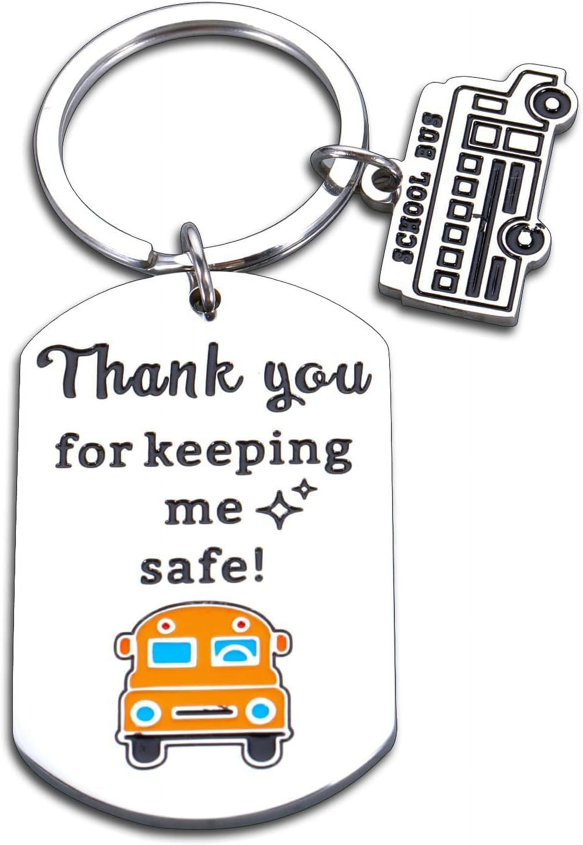 Bus Driver Charm Bracelet - Adjustable Braided Rope Thank You Gift For School Bus Drivers