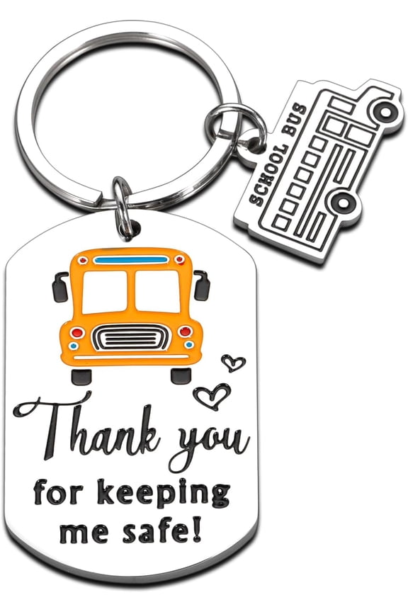 Bus Driver Gifts, Thank You Keychain Gift for Bus Driver, School Bus Driver Aide Appreciation Gifts, End of Year Bus Driver Gifts, Thank You Keychain Gift, End of Year Gifts for Coworkers