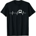 thumbnail image 1 of Bus Driver Heartbeat - Schoolbus Driver School Bus T-Shirt men and women can wear, black, white, gifts, 1 of 4