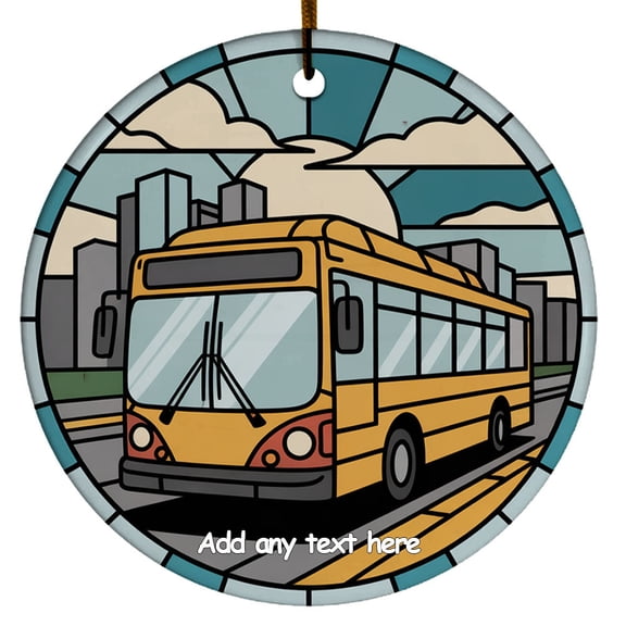 Bus Driver Ornament Custom Text Ornament for Family or Friends Who Loves Bus Driver, Christmas 2025 Keepsake