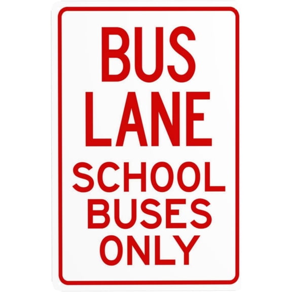 Security Bus Sign Color School Bus Signs