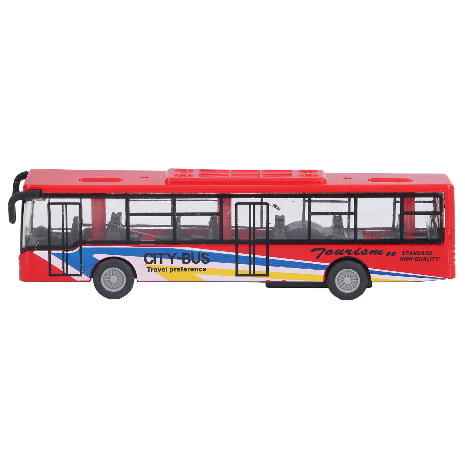 Bus Model Toy, Alloy And Plastic Bus Model Toy Portable City Bus Toy